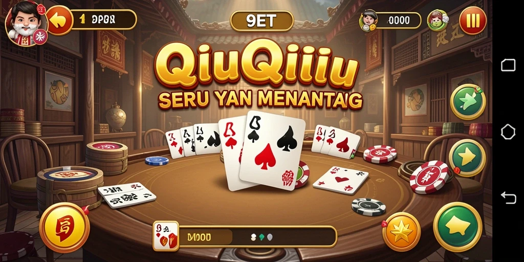 Tampilan gameplay QiuQiu yang seru dan interaktif.