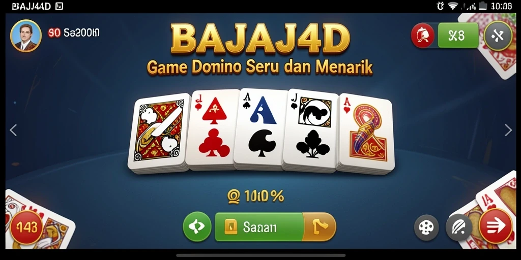 Tampilan gameplay seru dari BAJAJ4D yang menampilkan duel Domino.