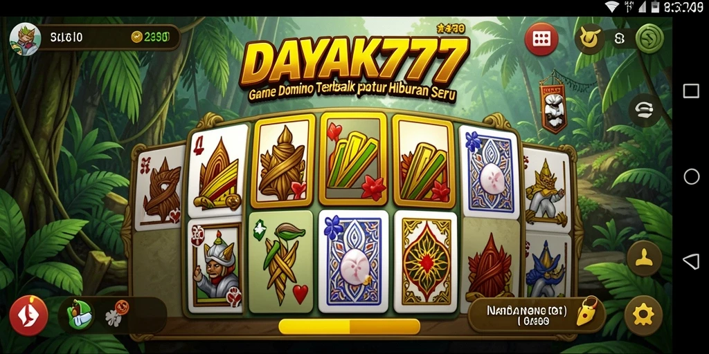 Tangkapan layar DAYAK777 dengan gameplay Domino yang menarik.