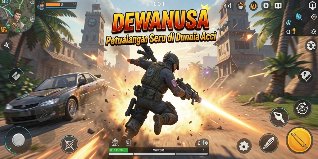 Tampilan aksi pertarungan seru dalam DEWANUSA.