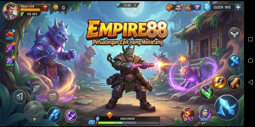 Tampilan gameplay <strong>EMPIRE88</strong> yang menegangkan dan mendebarkan.