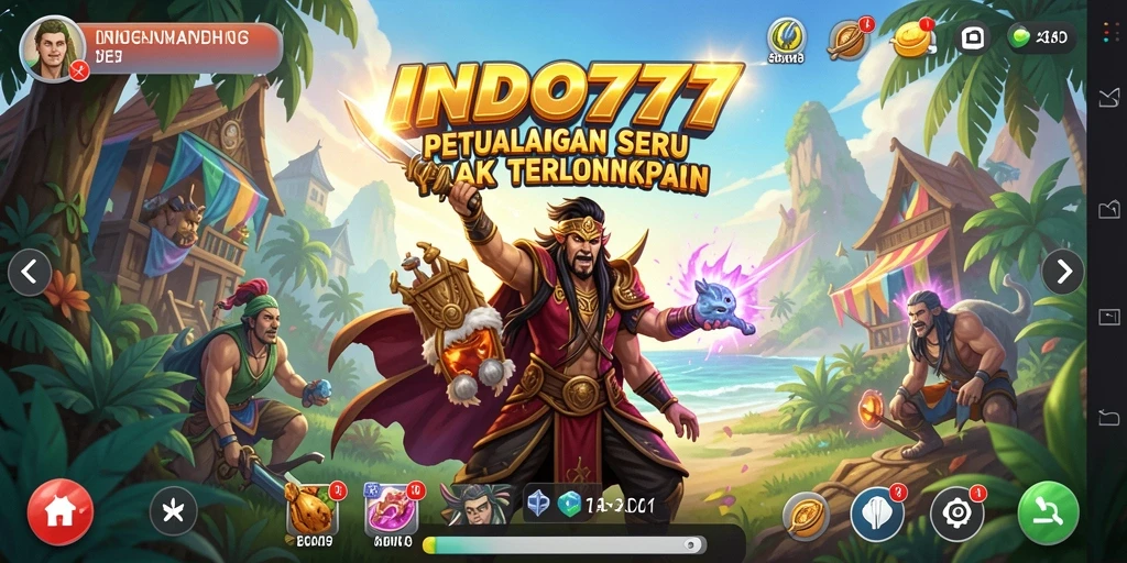 Screenshot gameplay <strong>INDO777</strong> yang menampilkan petualangan mendebarkan.
