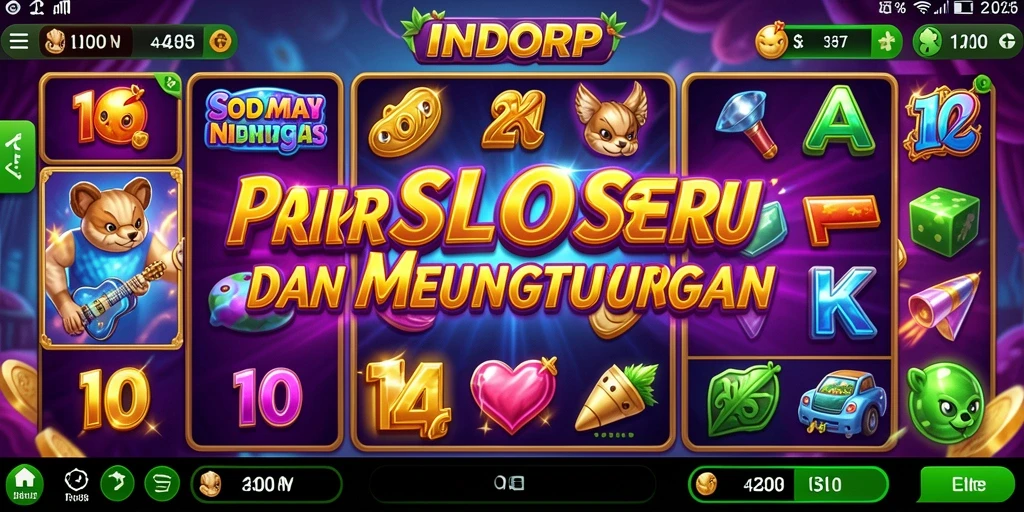 Tampilan gameplay Slot yang memikat dengan animasi menawan.