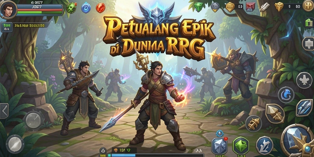 Tampilan gameplay RPG yang mendebarkan di JOS77.