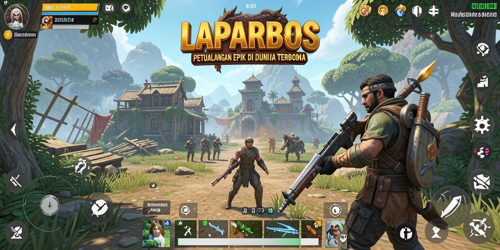 Tampilan gameplay yang menakjubkan dalam petualangan di LAPARBOS.