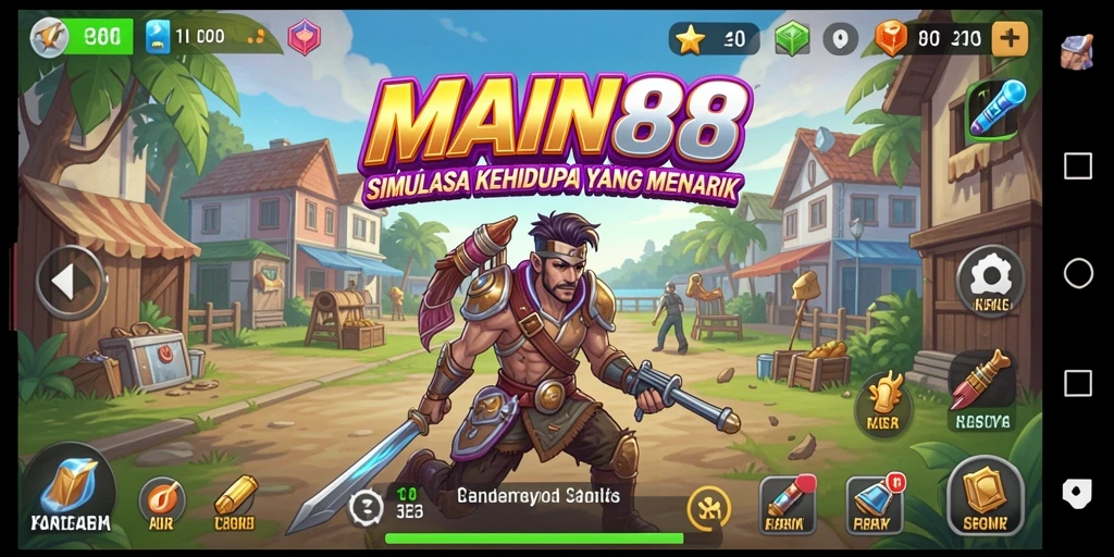 Tampilan gameplay <strong>MAIN88</strong> yang memukau dalam simulasi kehidupan.