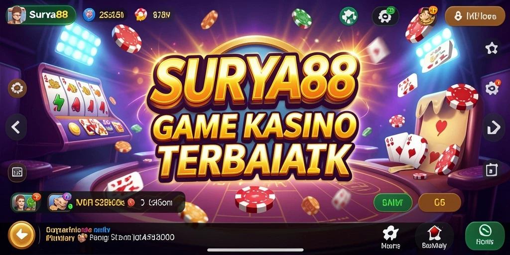 Tangkapan layar menunjukkan pengalaman bermain seru di SURYA88.
