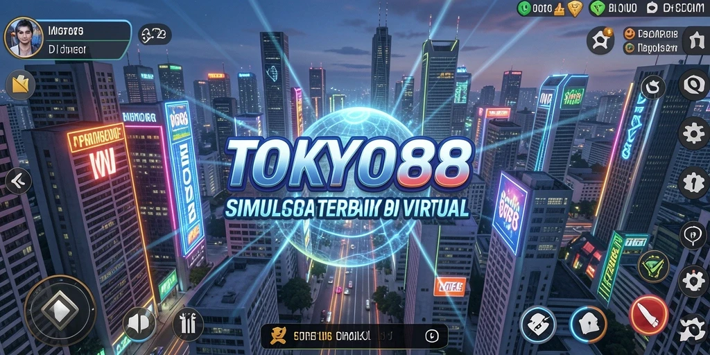 Screenshot dari gameplay TOKYO88 yang menampilkan suasana kota Tokyo.